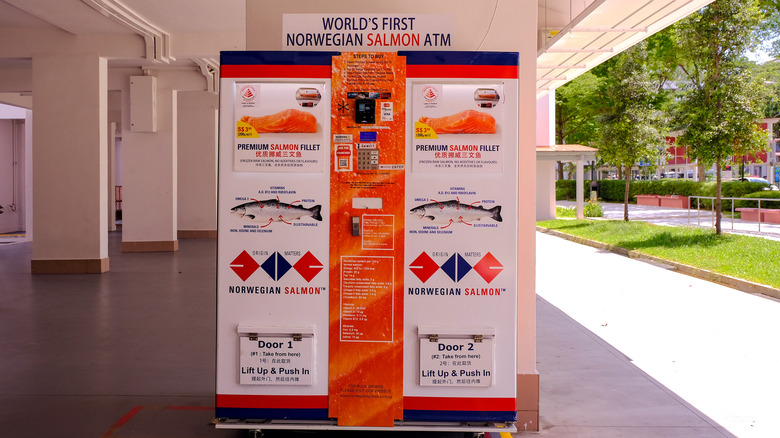 Salmon vending machine