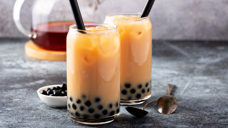 Two Bubble Tea beverages