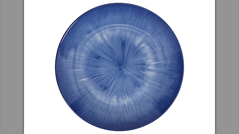 Dollar Tree Blue Porcelain Plate