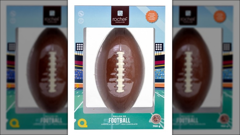 Costco's chocolate football in package
