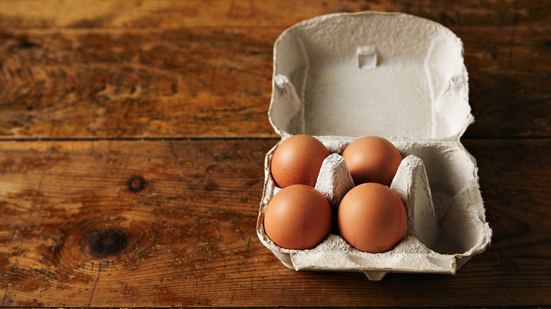 A container with eggs