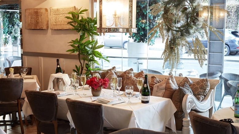 Interior of Villa Blanca in Beverly Hills