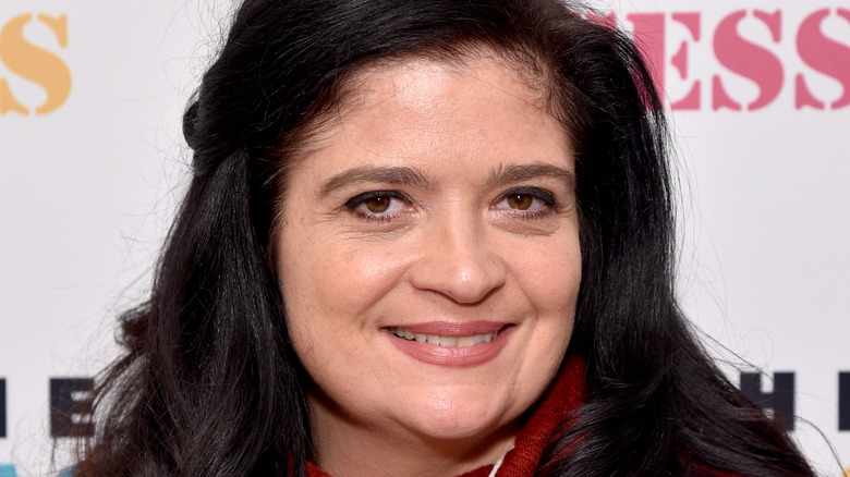 Alex Guarnaschelli red sweater