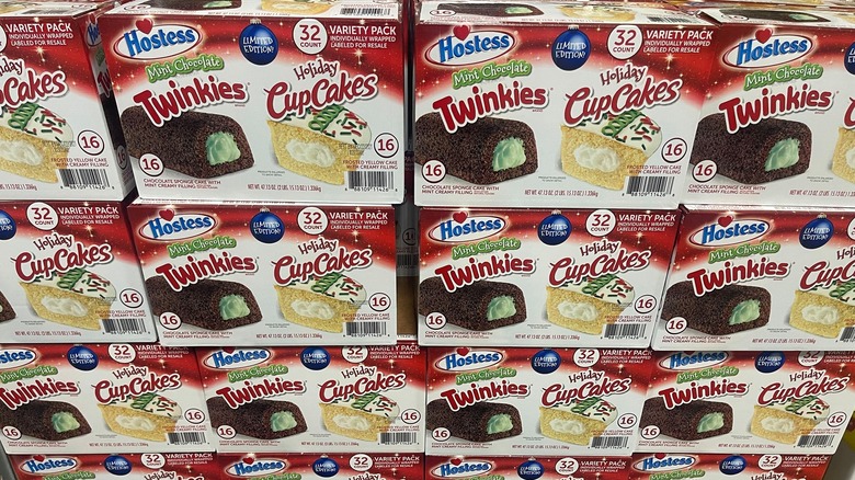 Boxes of Hostess holiday treats