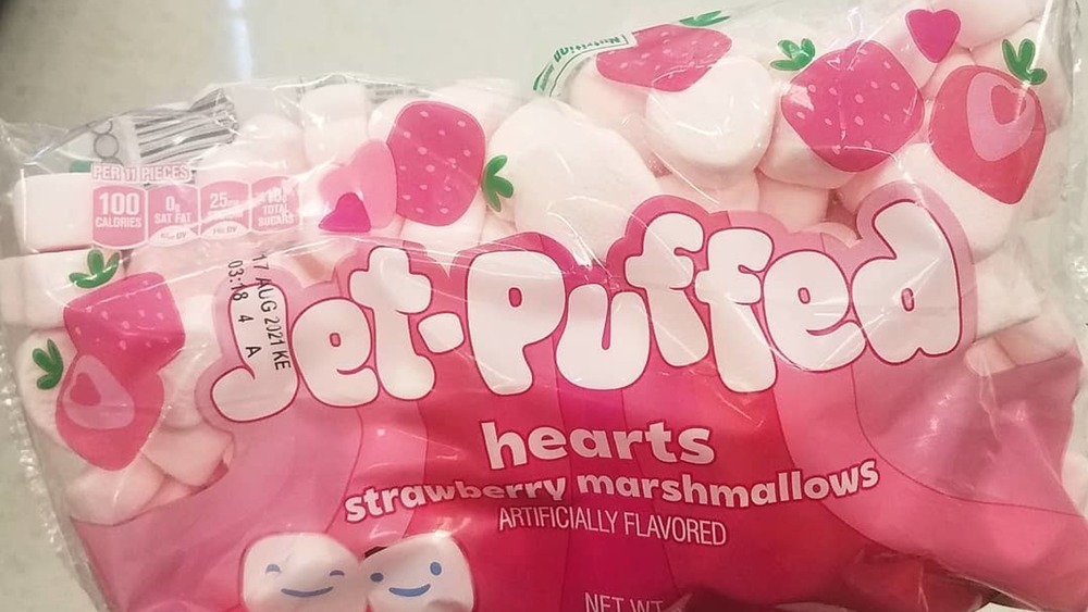  Jet-Puffed strawberry marshmallow hearts