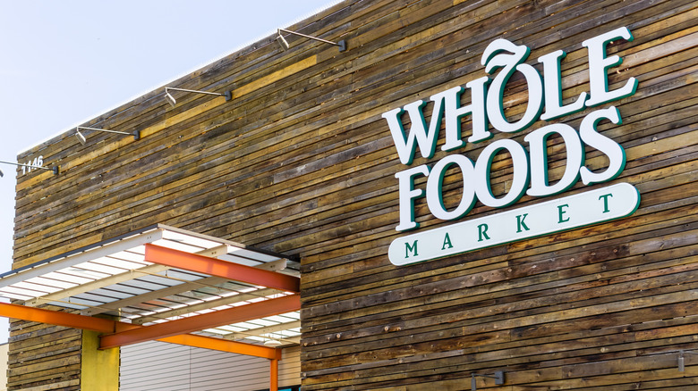 exterior shot of Whole Foods Market sign