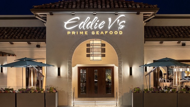 Exterior of an Eddie V's restaurant