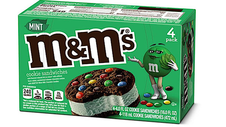 M&M Ice Cream Cookie Sandwiches