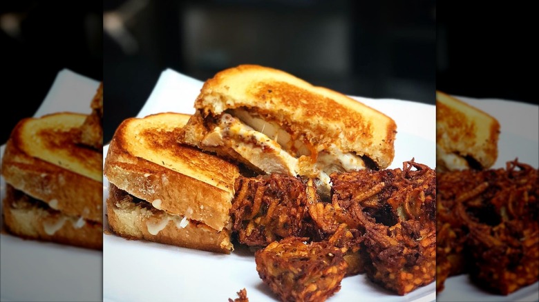 grilled cheese and hash browns