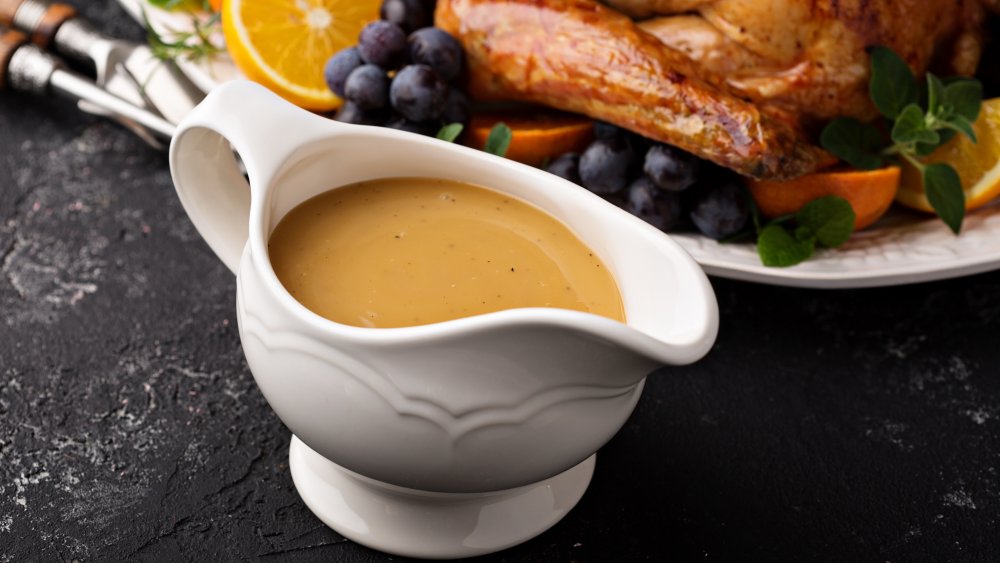 Gravy in a gravy boat