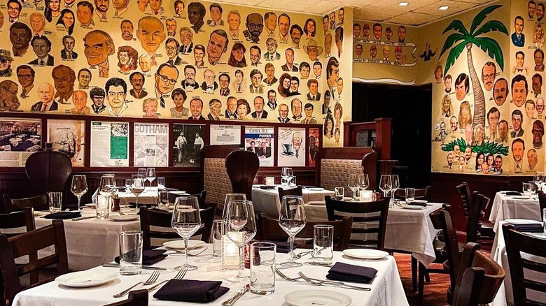 The Palm restaurant dining room interior
