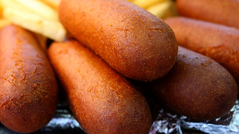 corn dogs and fries