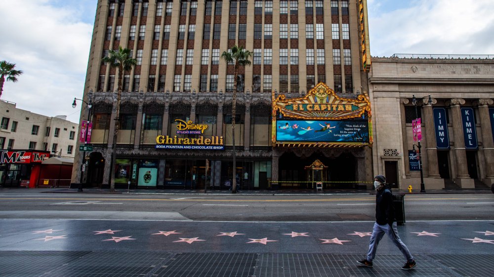 Hollywood walk of fame, outside Disney Theatre