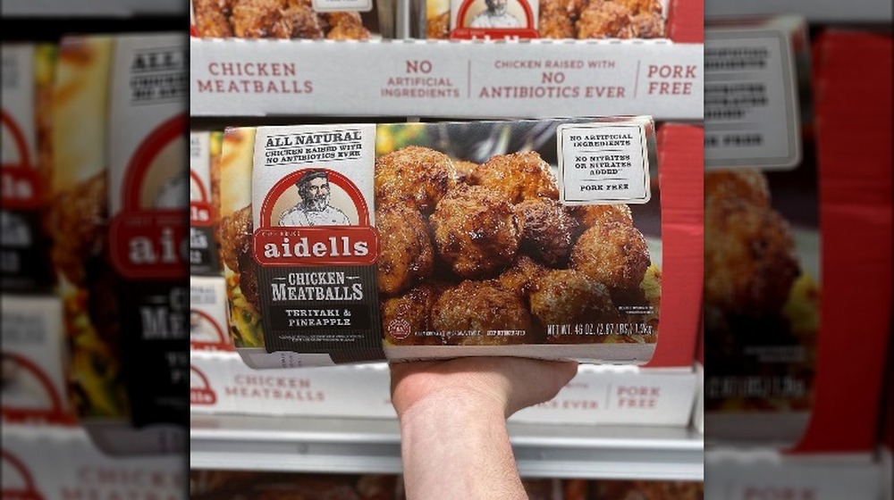 Chicken meatballs at Costco