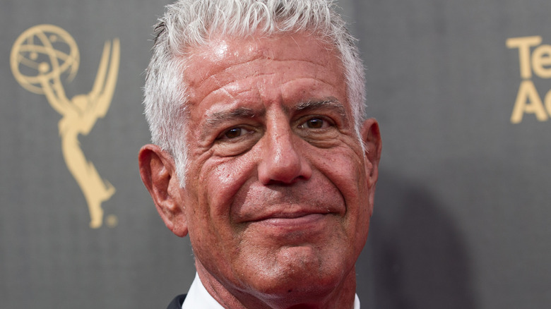 Anthony Bourdain smiling