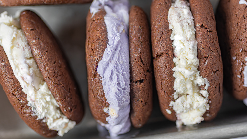 Ice cream sandwiches served