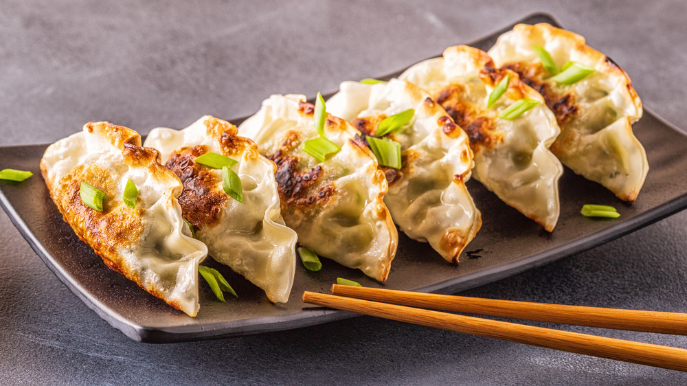 Plate of dumplings
