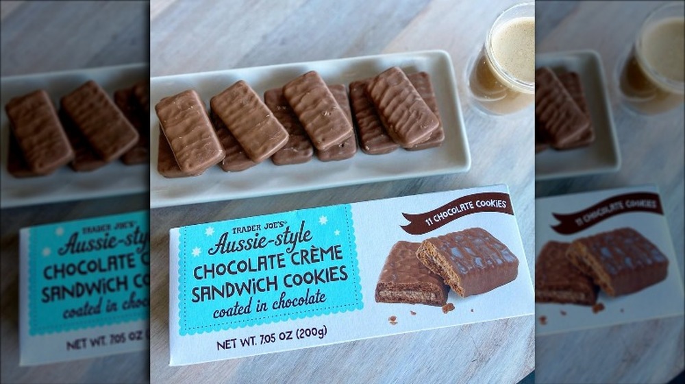 Sandwich cookies from Trader Joe's
