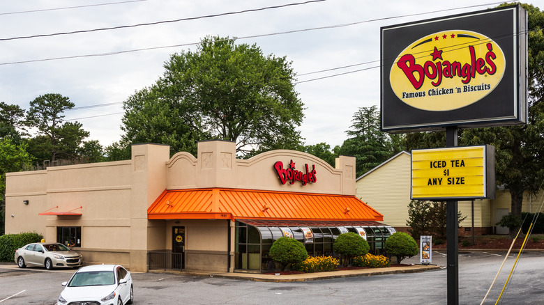 Exterior of Bojangle's Famous Chicken 'n Biscuits restaurant