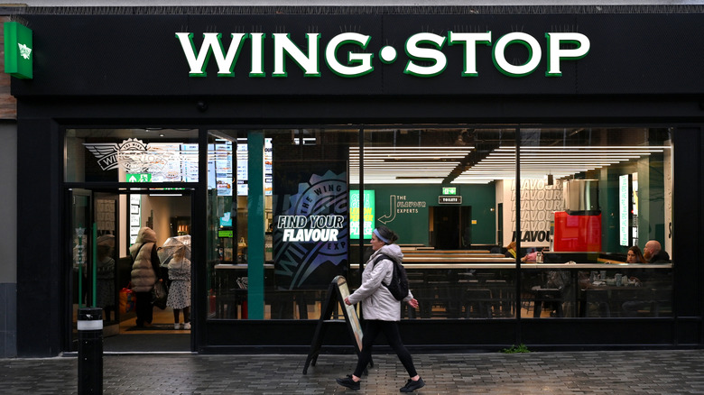 Exterior of a Wingstop restaurant