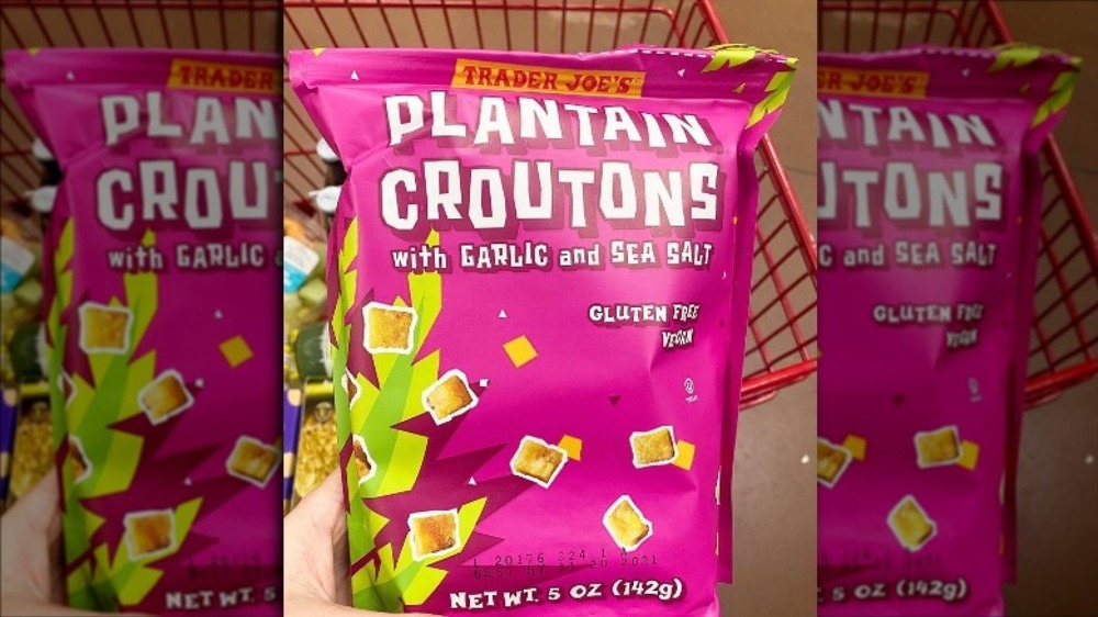 Bag of Trader Joe's Plantain Croutons