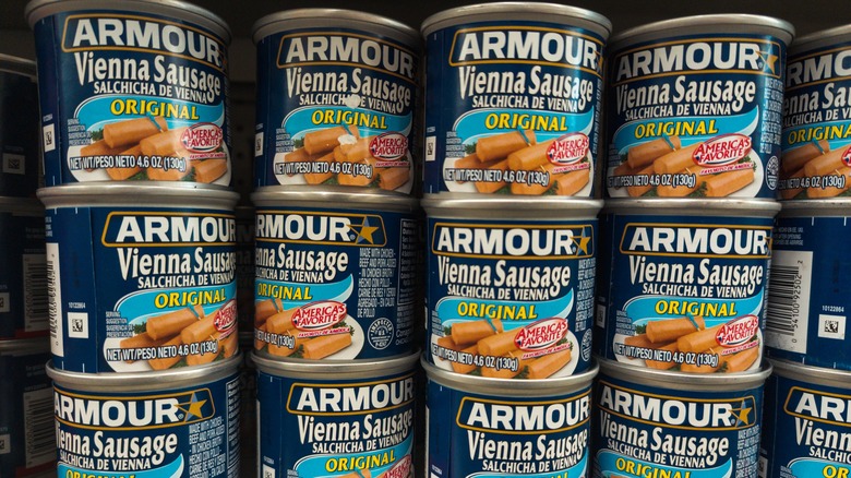 Cans of Armour Vienna sausages
