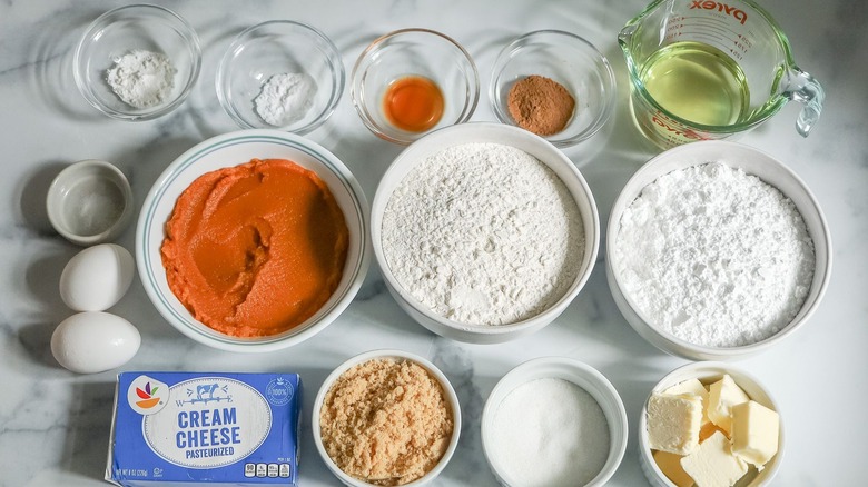 Ingredients for pumpkin whoopie pies