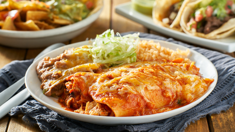 enchiladas platter