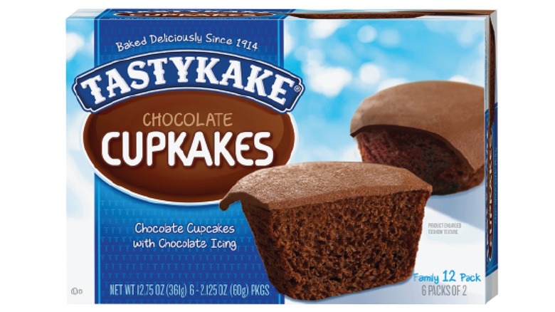 Closeup of a Tastykake box