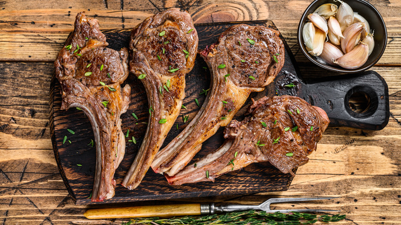 Grilled mutton chops