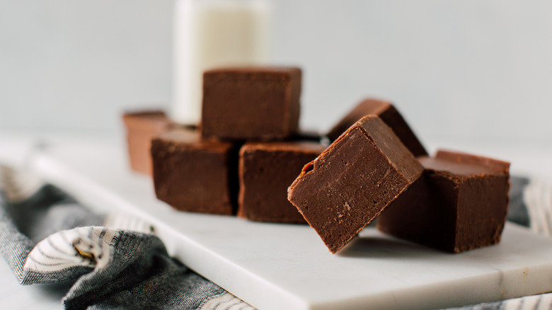 Homemade chocolate fudge