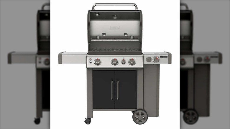 Weber grill on white background