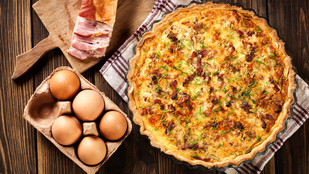 Quiche lorraine from a French restaurant