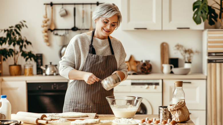 grandma in the kitchen baking