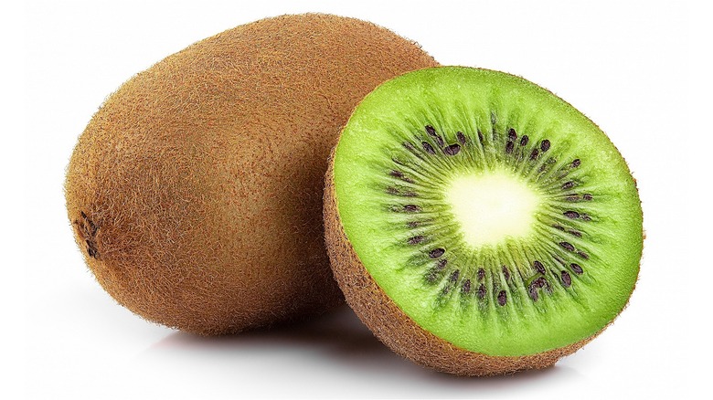 kiwis against a white background