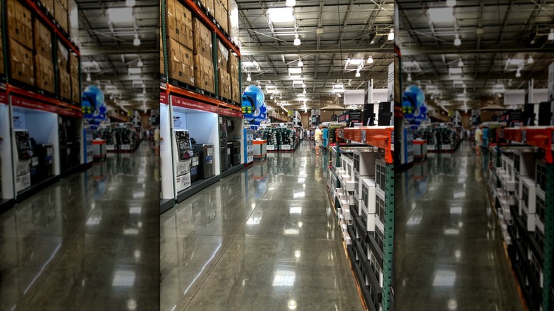 appliance aisle in Costco