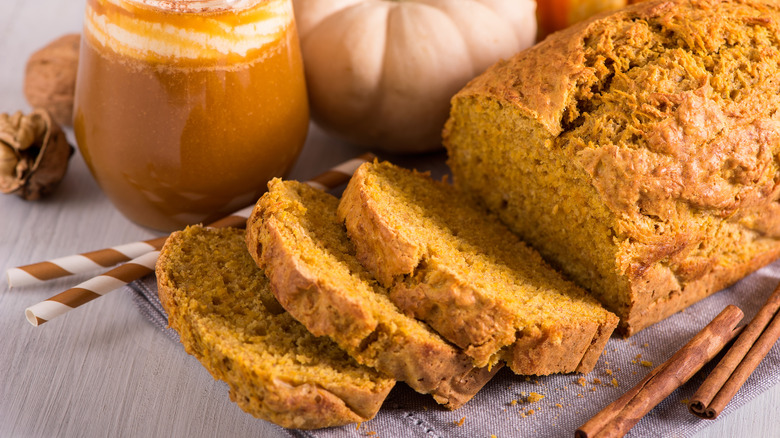 pumpkin bread loaf