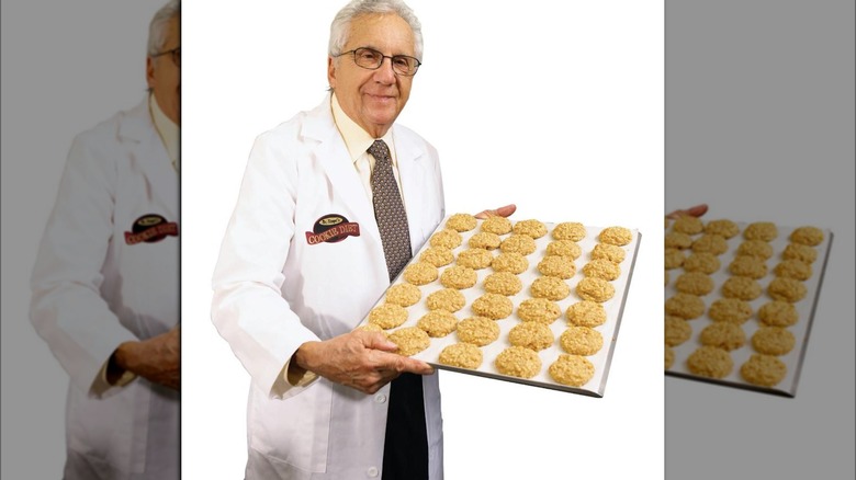 Dr. Sanford Siegal with Cookie Diet cookies