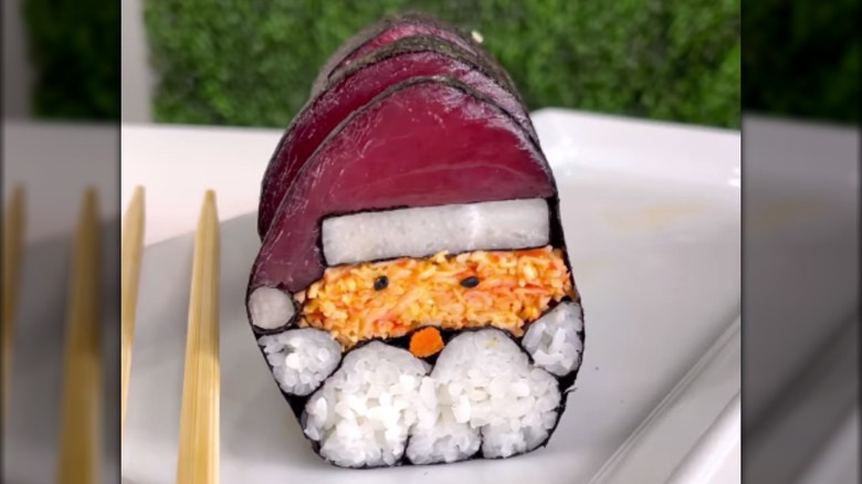 Santa sushi roll