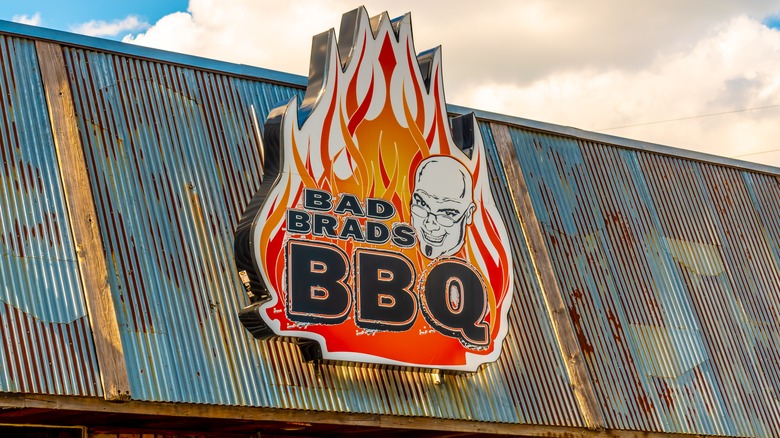 bad brad's bbq sign