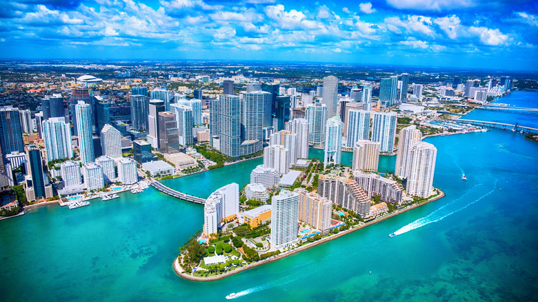 Aerial view of Miami