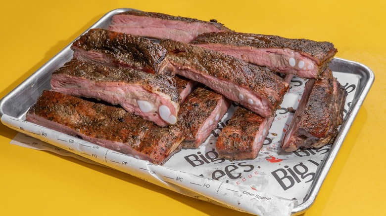 Ribs on platter