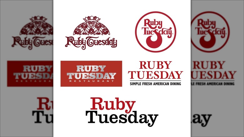 Ruby Tuesday's logo changes throughout the years