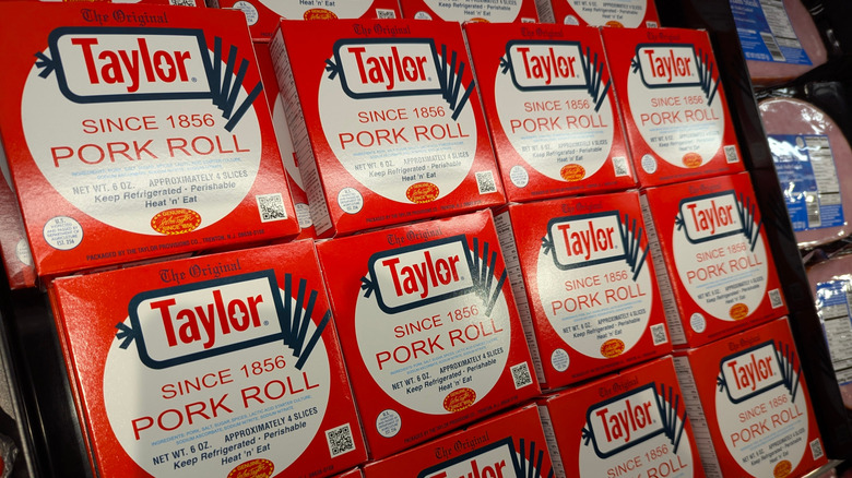 taylor ham in supermarket case