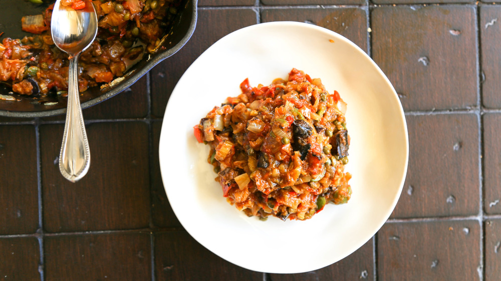 caponata recipe served