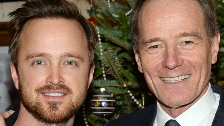 Friends and actors Bryan Cranston and Aaron Paul