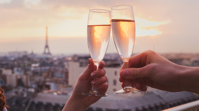 A Champagne toast in Paris