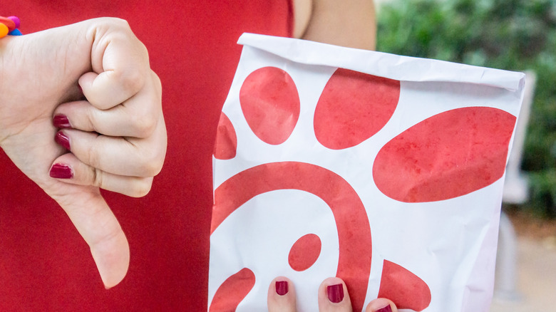 Thumbs down to Chick-fil-A bag