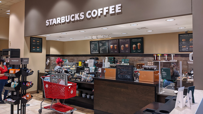 Starbucks inside a Target