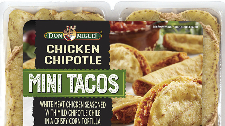 Don Miguel chipotle chicken mini tacos